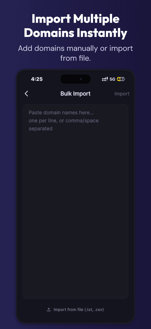 Domain Tracker screenshot 2