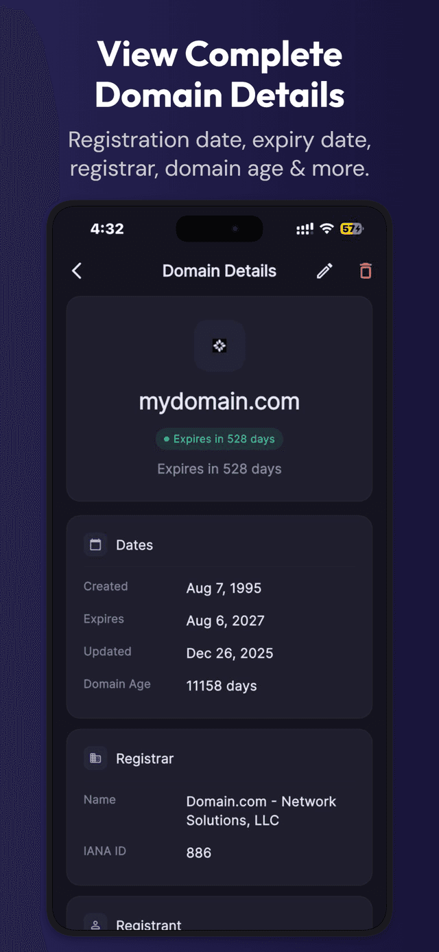 Domain Tracker screenshot 3